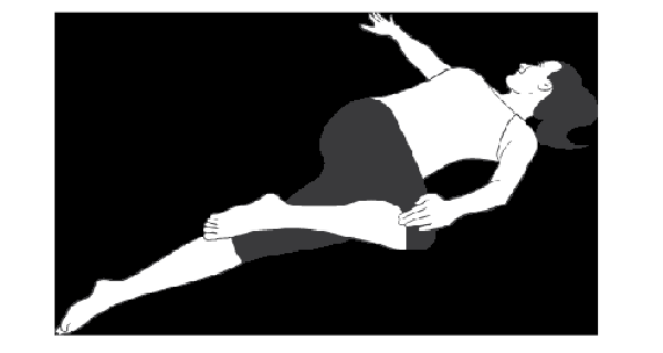 Động tác xoay cột sống để giảm đau khớp cùng chậu