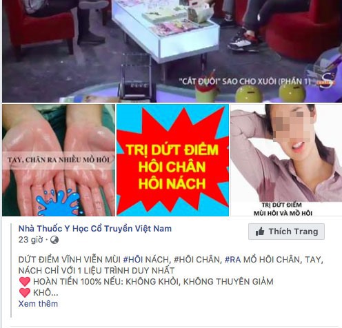 Do chế tài xử phạt còn yếu, những quảng cáo thế này xuất hiện ngày một nhiều trên mạng xã hội. 