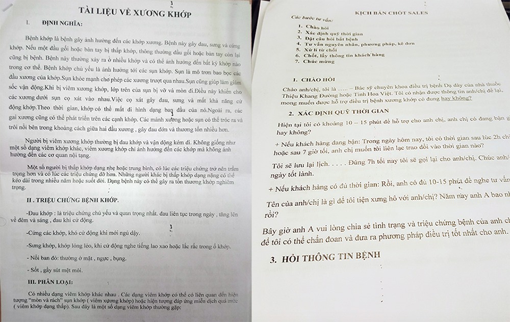 Tài liệu đào tạo PV được phát và yêu cầu học thuộc.