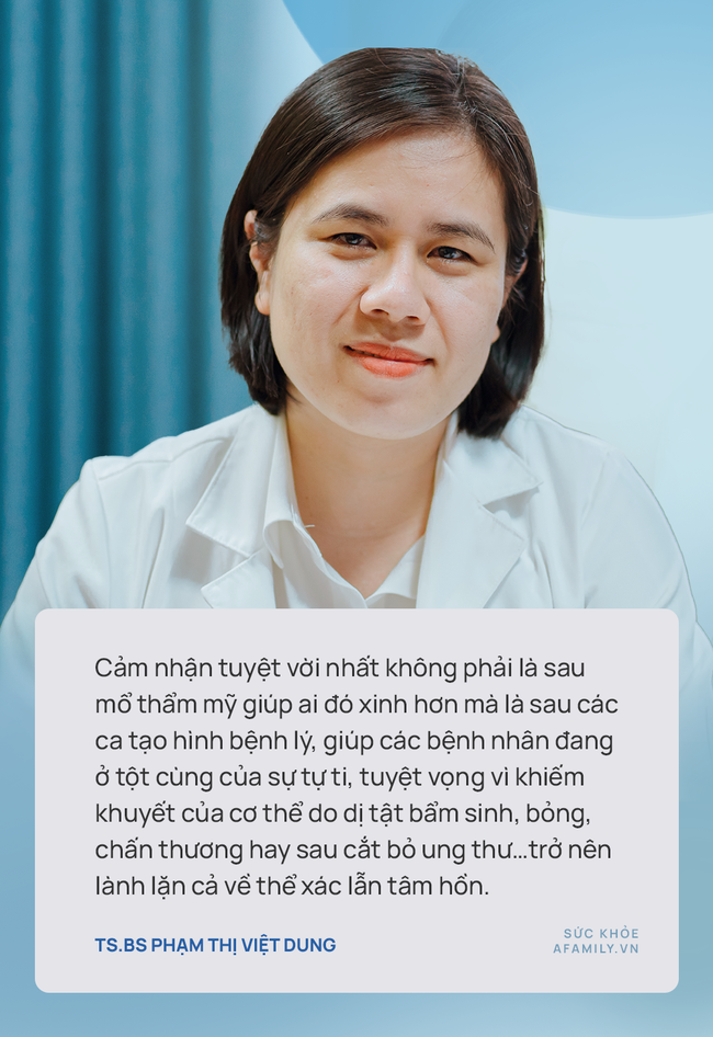 TS.BS Phạm Thị Việt Dung: Phẫu thuật tạo hình thẩm mỹ không đơn giản là nâng mũi, nâng ngực, cắt mí... - Ảnh 2.