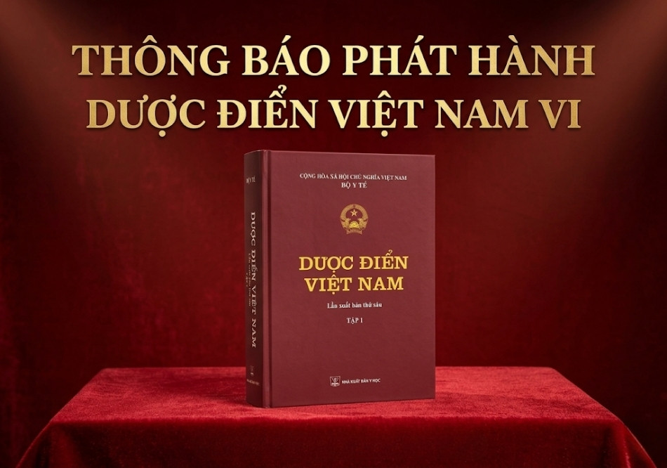 Thông báo: Về việc phát hành Dược điển Việt Nam VI
